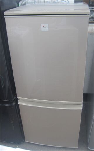 【￥8800-】シャープ 2ドア 冷凍/冷蔵庫 137L 14年製  右開き