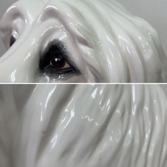 DIPINTO A MANO アフガンハウンド 犬 置物