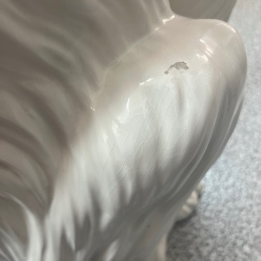 DIPINTO A MANO アフガンハウンド 犬 置物