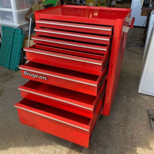 M0605 1994年 USA Snap-On スナップオン ロールキャビネット KRA-380H ロールキャブ 鍵有り 工具箱 チェスト