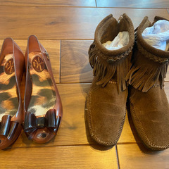 靴二足セット(ヴィヴィアン&ミネトンカ) 24.5cmくらい