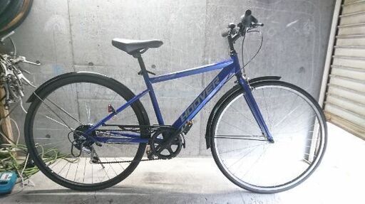 自転車中古 HOOVER 外装6段変速 フレームサイズ440 タイヤ27インチ カラーブルー
