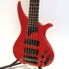美品 TUNE Custom TWB-5 EX FM 22F Twilight Red w/LED チューン 5弦ベース LEDポジションマーク