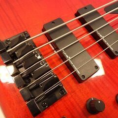 美品 TUNE Custom TWB-5 EX FM 22F Twilight Red w/LED チューン 5弦ベース LEDポジションマーク