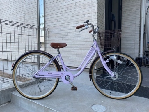 子ども用自転車/ラベンダー/２４inch