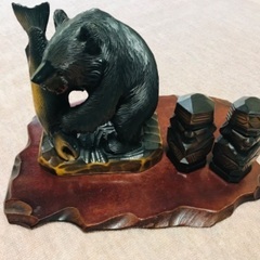 北海道土産　木彫り　熊　アイヌ民芸品