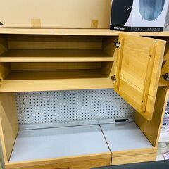 食器棚探すなら「リサイクルR」❕レンジボード❕ゲート付き軽トラ”無料貸出❕購入後取り置きにも対応 ❕R1466