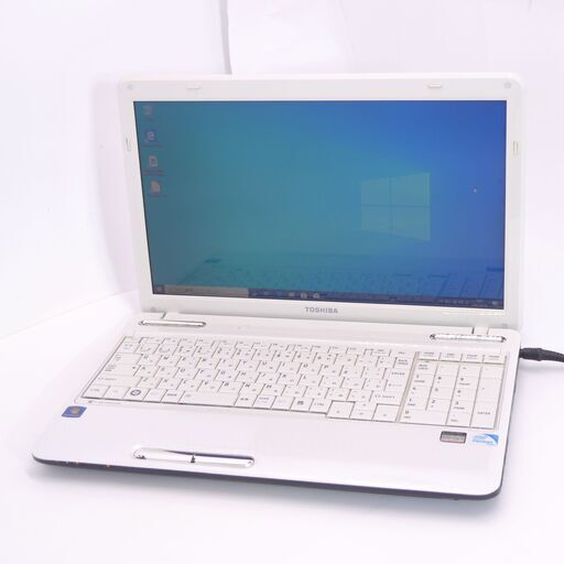 中古良品 15インチ Wi-Fi有 ホワイト ノートパソコン 東芝 EX/47BWHT Pentium 4GB DVDマルチ 無線 Windows10 Office 即使用可