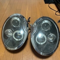 ミニクーパーヘットライト　イカリングHID、LED対応❗️