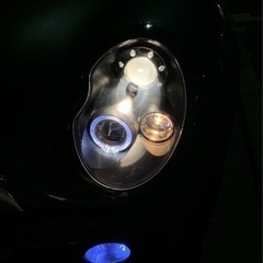 ミニクーパーヘットライト　イカリングHID、LED対応❗️