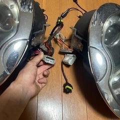 ミニクーパーヘットライト　イカリングHID、LED対応❗️