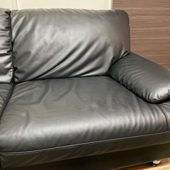 牛革　本革　３人がけソファー