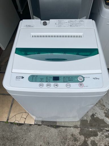 ●YAMADA 4.5キロ　洗濯機●23区及び周辺地域に無料で配送、設置いたします(当日配送も可能)●YWM-T45A1　2018年製●YAM025