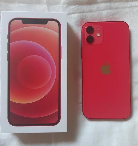 ☆新品未使用 iPhone 12 赤い5G 64GB SIMフリー Apple (箱・付属品有 ...