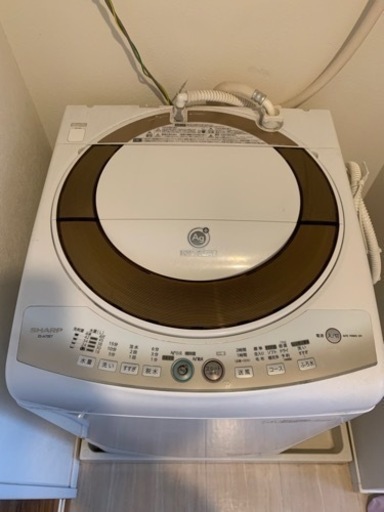 6/24,25引取限定　洗濯機　シャープ　ES-A70E7 7kg 乾燥
