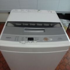 ID 017573　洗濯機　アクア　45K　２０１８年製　AQRW-S45E ID 017573 洗濯機 アクア 45K 2018年製 AQRW-S45E