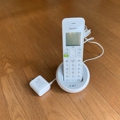 【取引終了】シャープ　小型電話機　1年使用　極美品！