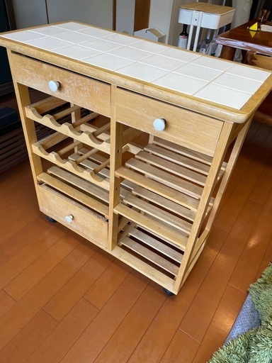 ご相談者有 キッチンワゴンキャトルセゾン Tomo Nike 上井草の収納家具 棚 シェルフ の中古あげます 譲ります ジモティーで不用品の処分