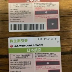 JAL 航空券　株主優待