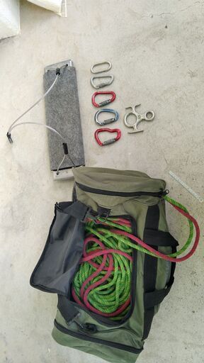 高所作業用　登山用ロープ　10㎜２本