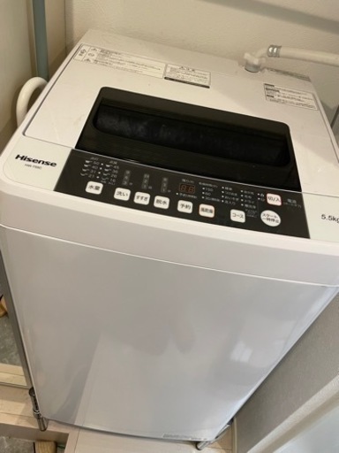 ハイセンス　洗濯機　5.5kg