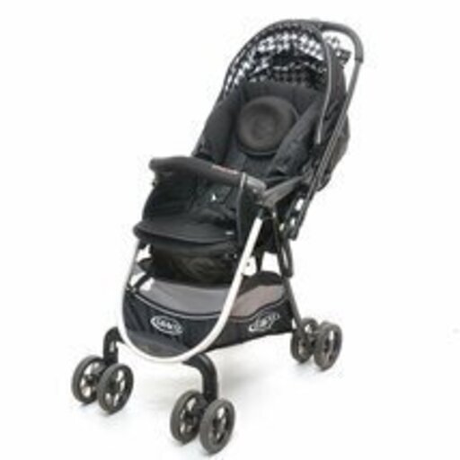 【リサイクル市場エコ伊川谷】GRACO グレコ ベビーカー シティエース アカチャンホンポ限定モデル ハイシート 両対面 ブラック 除菌メンテナンス済み【取りに来られる方限定】