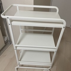 【ネット決済】【IKEA】SUNNERSTA/スンネルスタ ワゴン白