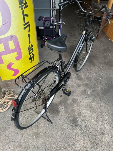 リサイクルショップどりーむ鹿大前店】No1752 自転車 黒色 ママチャリ リサイクルショップどりーむ鹿大前店】No1752 自転車 黒色 ママチャリ