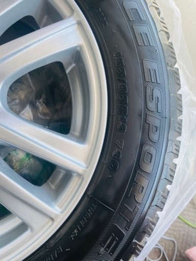 スタッドレスタイヤ4本セット　155/64R13