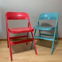 【ネット決済】【IKEA】廃盤パイプ椅子FRODE 2脚セット
