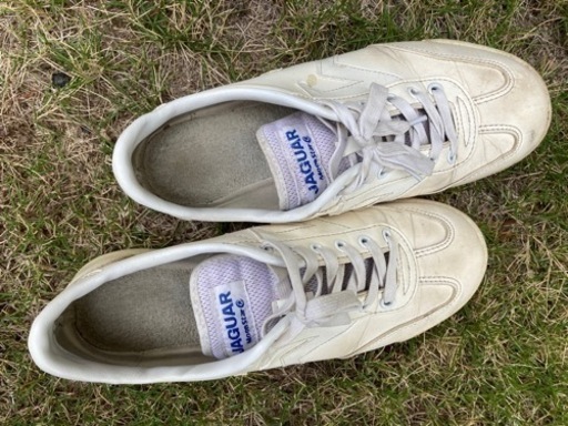 ジャガー白スニーカー中学生サイズ26 5 シマ つくばのキッズ用品 子供用シューズ の中古あげます 譲ります ジモティーで不用品の処分