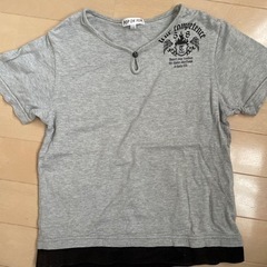 男の子グレー半袖Tシャツ  サイズ130