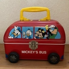 ディズニー　ミッキーマウス　バス　缶　車　レトロ