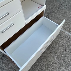 人気の白!! 激安食器棚!! ニトリ キッチンボード キッチン収納 RIPE 90KBS