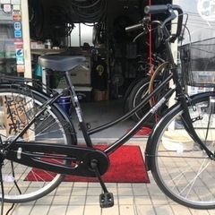26インチ 黒のママチャリ ウェルビー 新古車