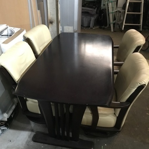 取引場所　南観音　A2206-149 回転式ソファ椅子4脚ダイニングテーブルセット 取引場所 南観音 A2206-149 回転式ソファ椅子4脚ダイニングテーブル