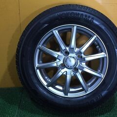 No.856　ヨコハマ　アイスガード IG50 plus 185/65Ｒ14　2015年製　SIBILLA NEXT GS-5　14ｘ5.5Ｊ　PCD100　4穴