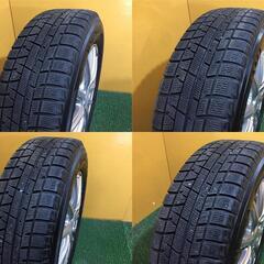 No.856　ヨコハマ　アイスガード IG50 plus 185/65Ｒ14　2015年製　SIBILLA NEXT GS-5　14ｘ5.5Ｊ　PCD100　4穴