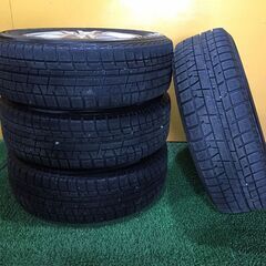 No.856　ヨコハマ　アイスガード IG50 plus 185/65Ｒ14　2015年製　SIBILLA NEXT GS-5　14ｘ5.5Ｊ　PCD100　4穴
