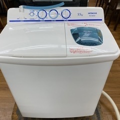 I581 ☆ HITACHI 二層式洗濯機 （5.5㎏）☆ 2018年製 ⭐動作確認済