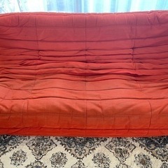 ジャンク品】ligne roset リーンロゼ トーゴ 3P オレンジ