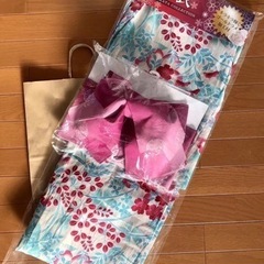 【6/26限りで終了】浴衣 帯 薄紫ピンク 白地 水色 浴衣透け...
