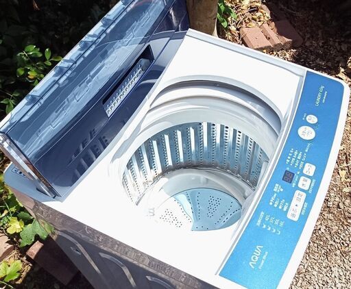 ★配達可！★ 2018年製 アクア 4.5㎏ 全自動洗濯機 フロストブルー AQW-BK45(FB)