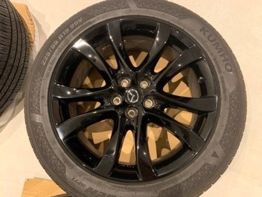 アテンザ純正ホイール　ブラック塗装　cx5 cx8 225/55r19