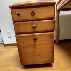 マルニ3点　①学習デスク　②ブックスタンド　❸移動式デスクワゴン　自然塗料アウロ マルニ木工 学習机 勉強机 デスク 高級 学習机 【公式通販】 マルニ