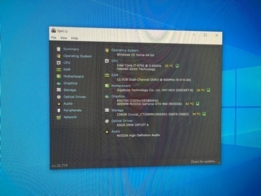 ライトゲーミングPC(i7 4790,MEM12GB,GTX960) | cfoasi.com