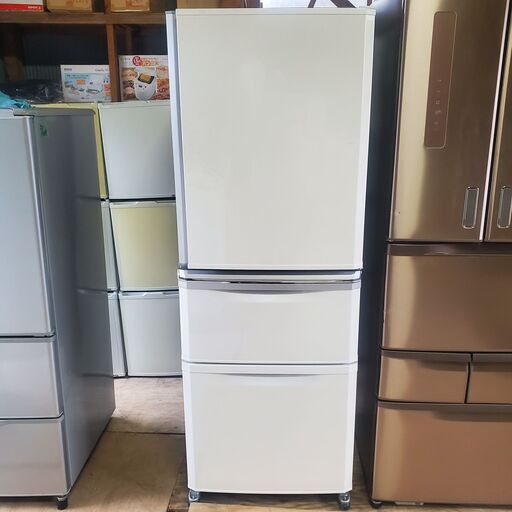 三菱 MITSUBISHI ノンフロン冷凍冷蔵庫 MR-C34D-W 335L 右開き 2018年製