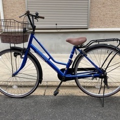 自転車　きれいなブルー