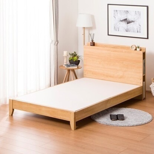 日本ベッドのマットレスとニトリのベッドフレーム(ダブル)