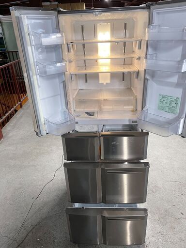 大容量】三菱 6ドア冷蔵庫 MR-G42N-T1 2008年製 通電確認済み 格安